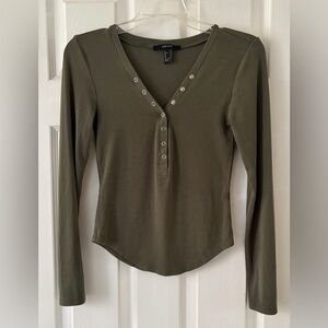 Forever 21 Green Henley